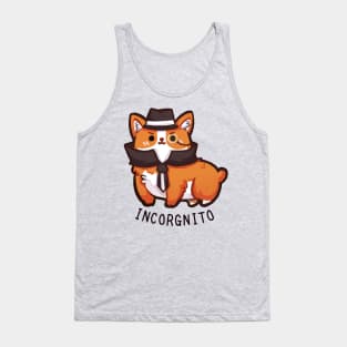 Incorgnito cute corgi on chrome incognito Tank Top